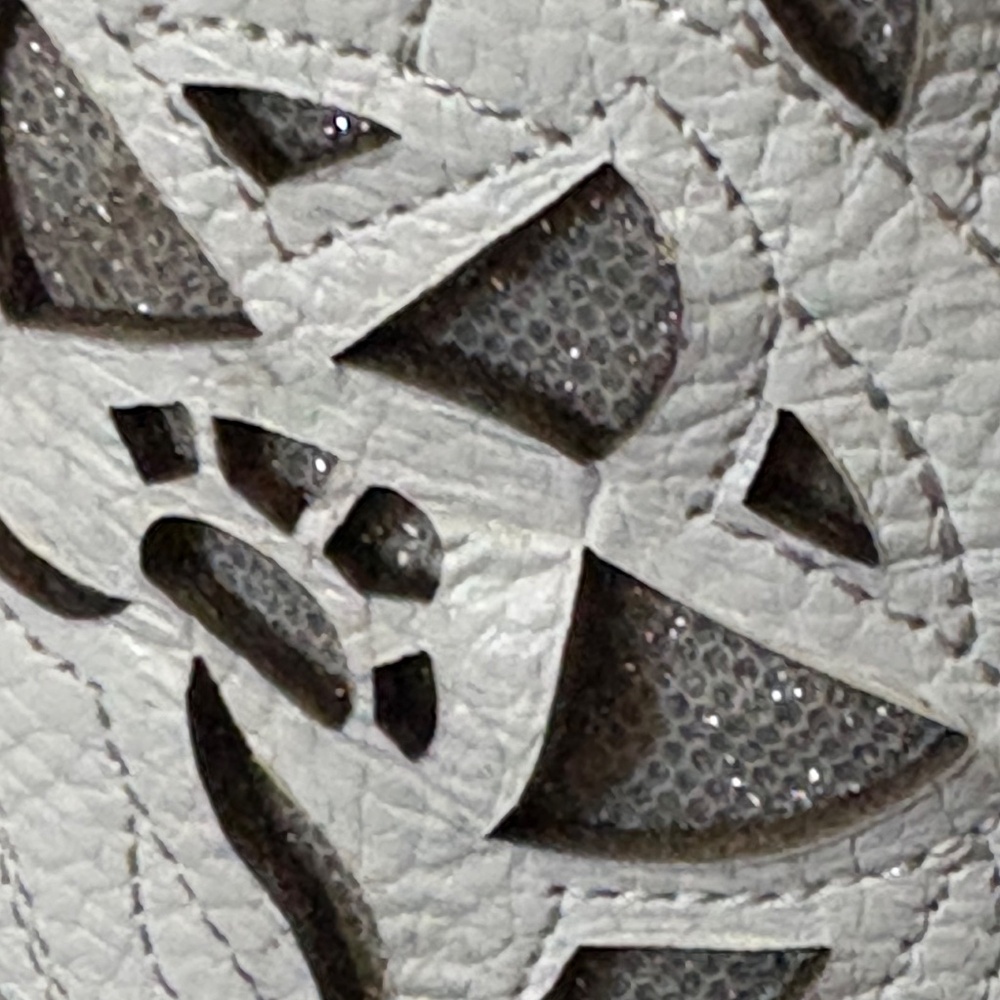 El Corral Western White Leather Bling Inlay boots - SZ 25.5 = 8.5 - Picture 10 of 16
